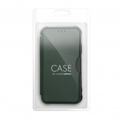 Apple iPhone 13 mini Wallet Cases Razor Book Carbon Fibre, Carbon pattern  Dark green 