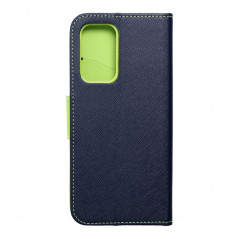 Samsung Galaxy A53 5G Wallet Cases Fancy Book Navy / Lime 