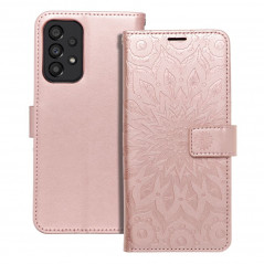 Samsung Galaxy A33 Wallet Cases MEZZO Book Mandala  Rose gold 