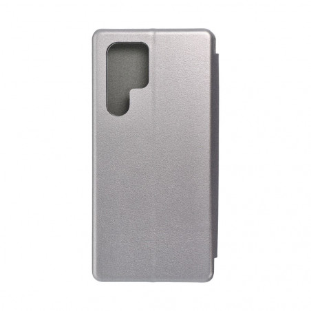 Samsung Galaxy S22 Ultra Wallet Cases Book Elegance Elegant  Grey