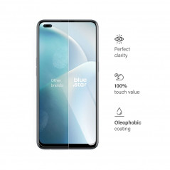 Oppo Reno4 Tempered glass Blue Star 9H Transparent 