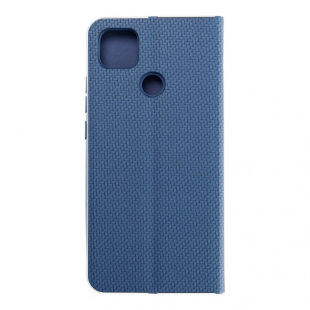 XIAOMI Redmi 9C Wallet Cases LUNA Book Carbon Carbon Fibre, Elegant  Blue 