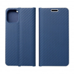 XIAOMI Redmi 9AT Wallet Cases LUNA Book Carbon Carbon Fibre, Elegant  Blue 