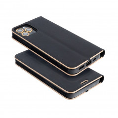 Samsung Galaxy S20 FE 5G 2022 Wallet Cases LUNA Book Gold Elegant  Black 