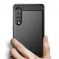 LG Velvet Case Carbon Elegant  Black 