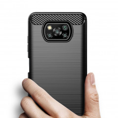 XIAOMI Poco X3 Pro Case Carbon Elegant  Black 