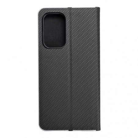 Samsung Galaxy A53 5G Wallet Cases LUNA Book Carbon Carbon Fibre, Elegant  Black 