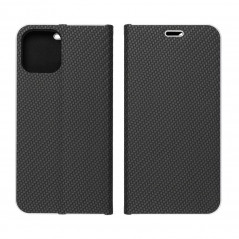 Samsung Galaxy A53 5G Wallet Cases LUNA Book Carbon Carbon Fibre, Elegant  Black 