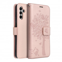 Samsung Galaxy A13 LTE Wallet Cases MEZZO Book Tree  Rose gold 