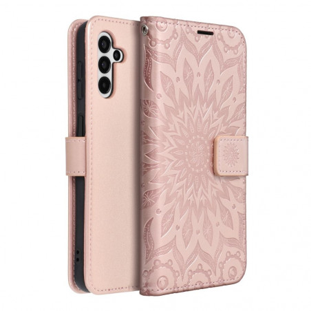 Samsung Galaxy A13 LTE Wallet Cases MEZZO Book Mandala  Rose gold 