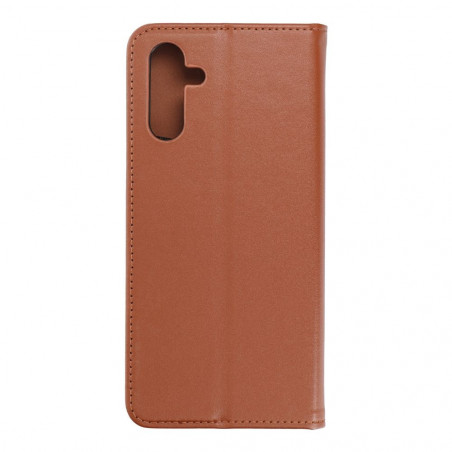 Samsung Galaxy A13 LTE Wallet Cases Leather case SMART PRO Elegant  Brown 