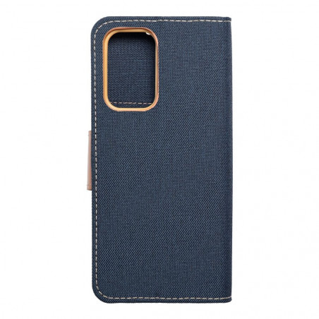 Samsung Galaxy A33 Wallet Cases CANVAS Book Navy blue