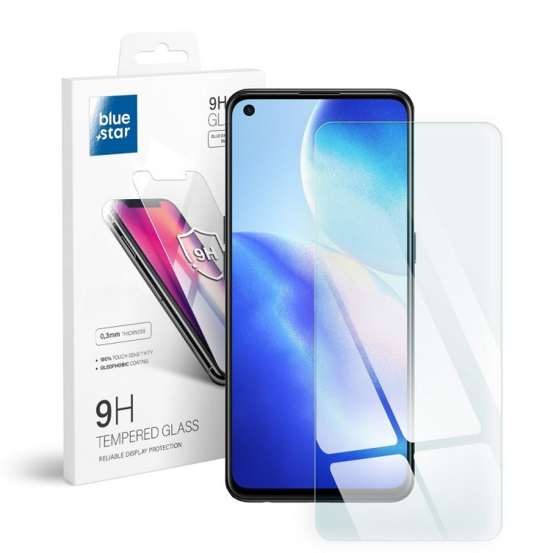 Oppo Reno5 5G Tempered glass Blue Star 9H Transparent 