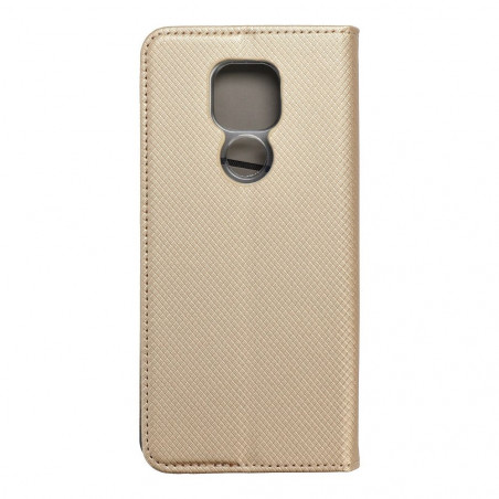 Motorola Moto E7 Plus Wallet Cases Smart Case Book Gold 