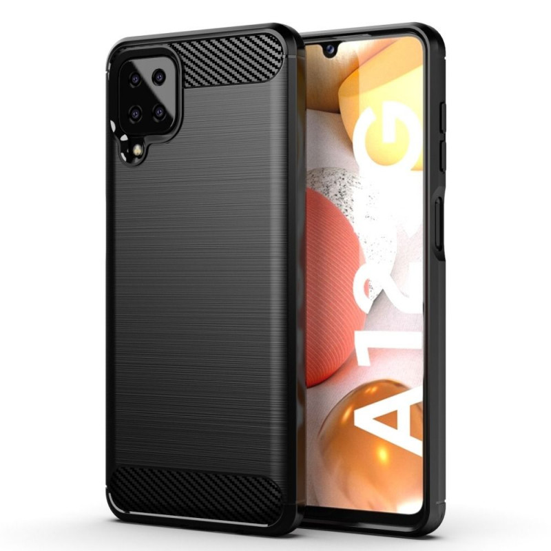 Samsung Galaxy A12 Case Carbon Elegant  Black 