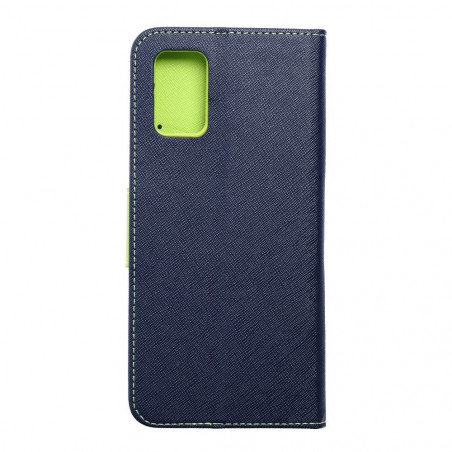 Samsung Galaxy A03 Wallet Cases Fancy Book Navy / Lime 