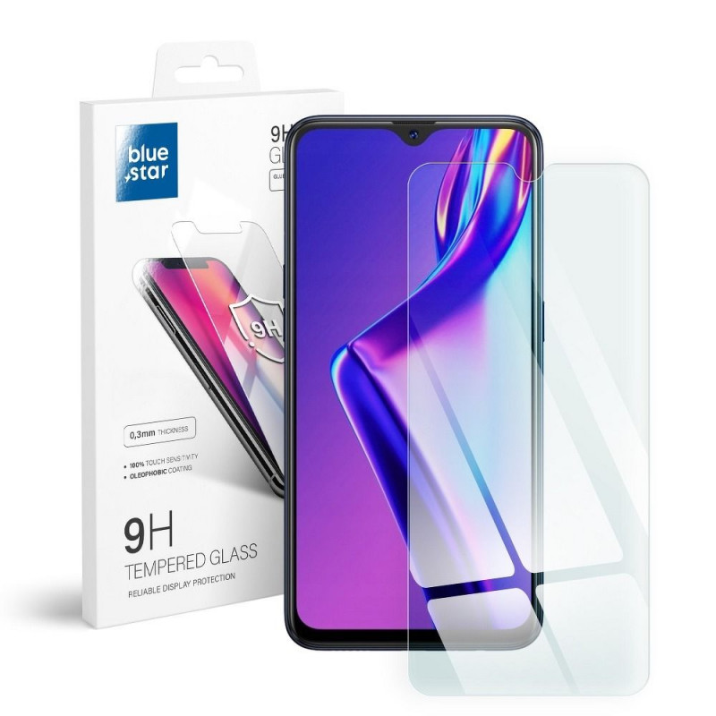 Oppo A12 Tempered glass Blue Star 9H Transparent 