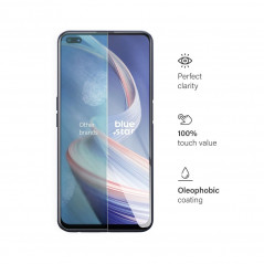 Oppo Reno4 Tempered glass Blue Star 9H Transparent 