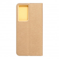 Samsung Galaxy S21 Ultra 5G Wallet Cases LUNA Book Gold Elegant  Gold