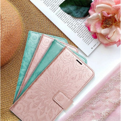 Samsung Galaxy A52 LTE Wallet Cases MEZZO Book Mandala  Rose gold 