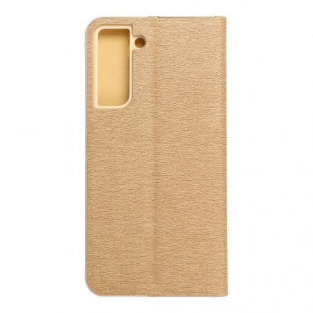 Samsung Galaxy S21 FE 5G Wallet Cases LUNA Book Gold Elegant  Gold 