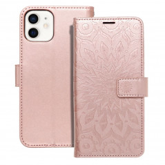 Apple iPhone 12 Wallet Cases MEZZO Book Mandala  Rose gold 