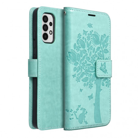 Samsung Galaxy A32 LTE Wallet Cases MEZZO Book Tree  Green 