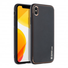 Apple iPhone X Case Leather Black 