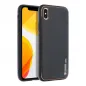 Apple iPhone X Case Leather Black 