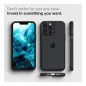 Apple iPhone 13 Pro Case Spigen Ultra Hybrid Crystal clear  Matte frost black 