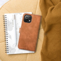 XIAOMI Redmi Note 10S Wallet Cases TENDER Book Brown 