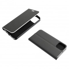 XIAOMI Redmi 10 2022 Wallet Cases LUNA Book Carbon Carbon Fibre, Elegant  Black 