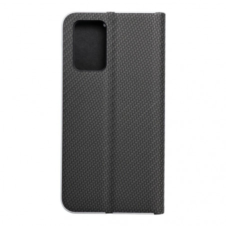 XIAOMI Redmi 10 5G Wallet Cases LUNA Book Carbon Carbon Fibre, Elegant  Black 