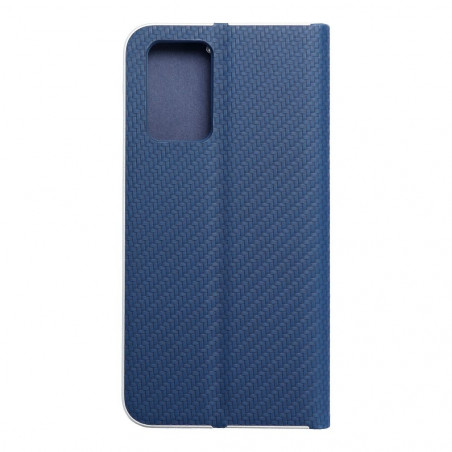 XIAOMI Redmi 10 5G Wallet Cases LUNA Book Carbon Carbon Fibre, Elegant  Blue