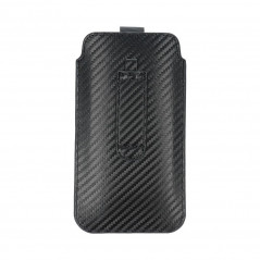 Samsung Galaxy A31 Univerzálne puzdro Pocket Carbon Carbon pattern  Black 