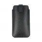 Apple iPhone 13 Univerzálne puzdro Pocket Carbon Carbon pattern  Black 