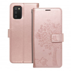 Samsung Galaxy A03 Wallet Cases MEZZO Book Tree  Rose gold