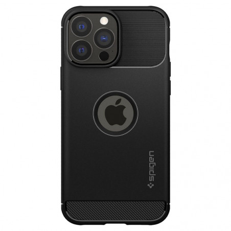 Apple iPhone 13 Pro Case Spigen Rugged Armor Carbon Fibre, Elegant  Matte black