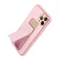 Apple iPhone 13 Pro Case LEATHER Case Kickstand Pink 