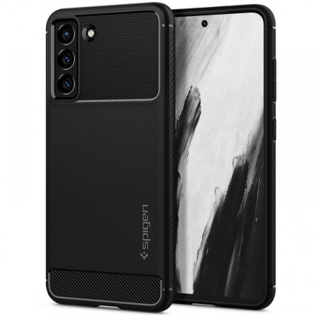 Samsung Galaxy S21 FE 5G Case Spigen Armor Carbon Fibre, Elegant  Black