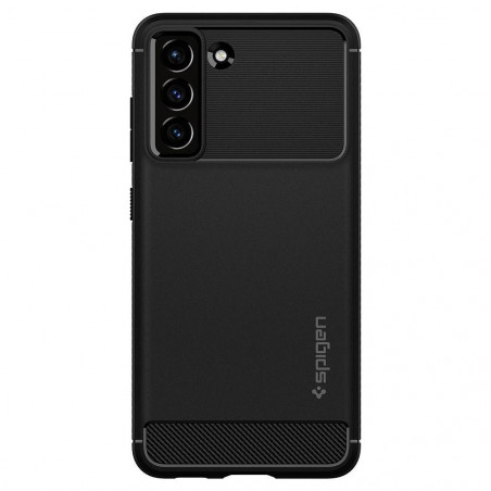 Samsung Galaxy S21 FE 5G Case Spigen Rugged Armor Carbon Fibre, Elegant  Matte black