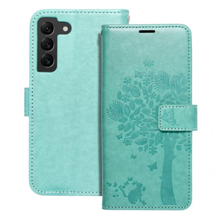 Samsung Galaxy S22 Wallet Cases MEZZO Book Tree  Green 