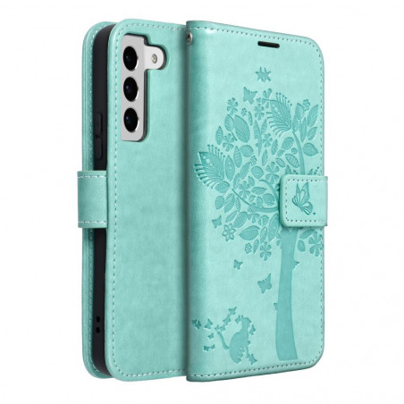 Samsung Galaxy S22 Wallet Cases MEZZO Book Tree  Green 