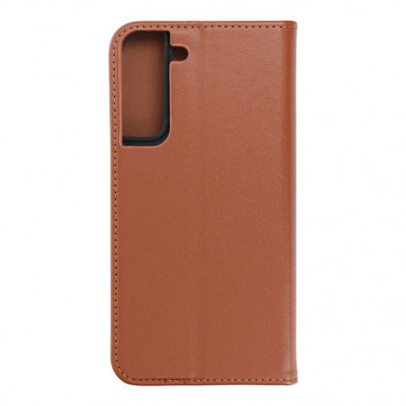 Samsung Galaxy S22 Plus Wallet Cases Leather case SMART PRO Elegant  Brown