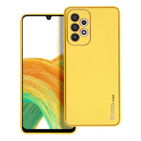 Samsung Galaxy A33 Case Leather Yellow 