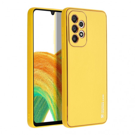 Samsung Galaxy A33 Case Leather Yellow