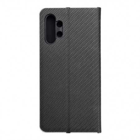 Samsung Galaxy A13 LTE Wallet Cases LUNA Book Carbon Carbon Fibre, Elegant  Black 