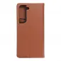 Samsung Galaxy S22 Wallet Cases Leather case SMART PRO Elegant  Brown 