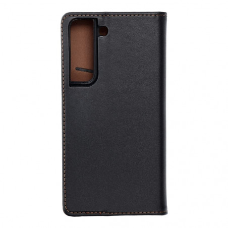 Samsung Galaxy S22 Wallet Cases Leather case SMART PRO Elegant  Black 