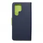 Samsung Galaxy S22 Ultra Wallet Cases Fancy Book Navy / Lime 